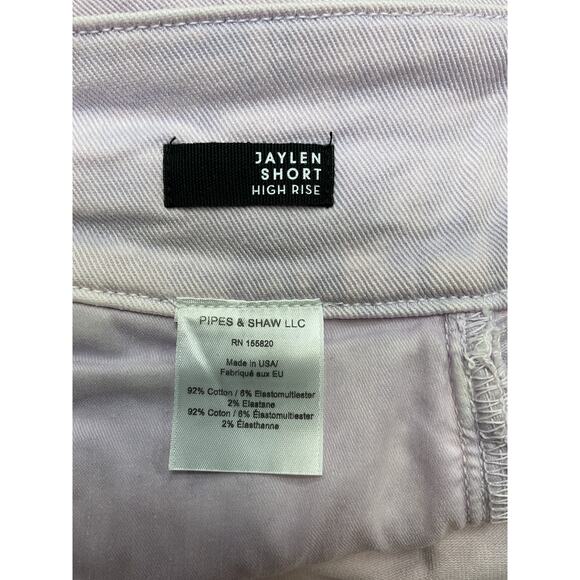 Veronica Beard 'Jaylen' Purple Cotton Pleated Denim Shorts Size 30 - Picture 5 of 5